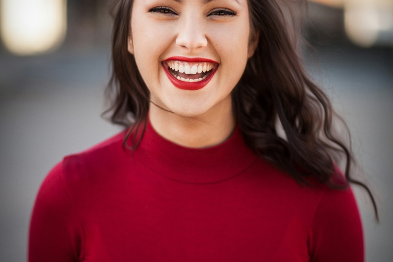 Closeup photography of woman smiling — Dental Bridges at Hooper, Too Family Dentistry