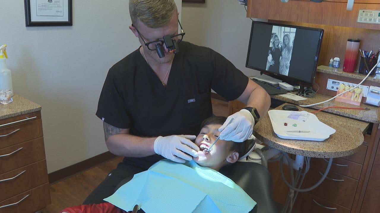 Dr. Christopher Hooper providing gentle children's dentistry